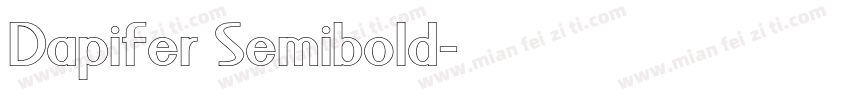 Dapifer Semibold字体转换